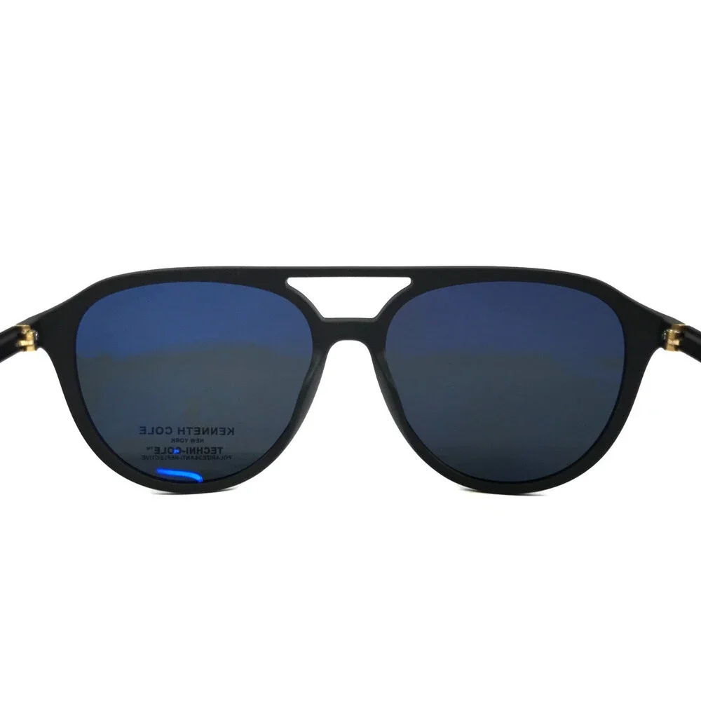 Kenneth Cole Sunglasses KC261 02D Matte Black Frames with Gray Polarized Lenses